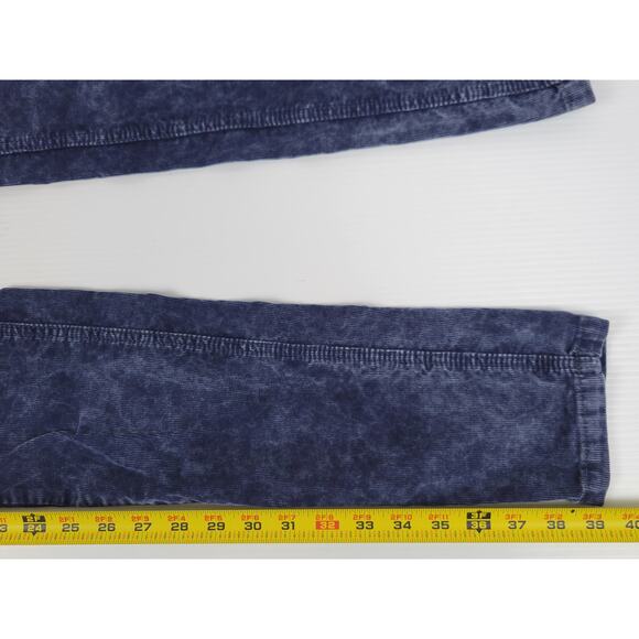 Free People Womens 27 Corduroy Chino Straight Leg Mid Rise Navy Blue Pants - Picture 9 of 12